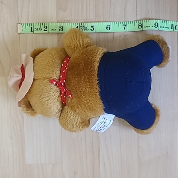 Circus Circus Cowboy Vintage Teddy Bear Plush 10" - Picture 6 of 7
